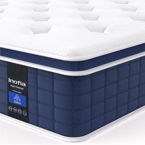 Comfort Sprung Double Supportive,Pressure Aire Firm) Relieving Foam Foam,Medium Bed Mattress Collection(135x190x30cm Hybrid Cool Bed Mattress,The Inch Bed Mattress,12 Inofia Airy 4FT6,Sleep Firm and Medium Memory