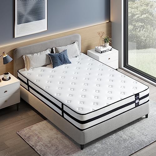 Night Support Trial Sleep Zone Firm 4FT6, Inch Cooler Double Foam & Inofia Hybrid Memory with Sprung Fabric, 10.3 Collection, Home Medium Knitted 100 Foam Memory Mattresses Mattress Original